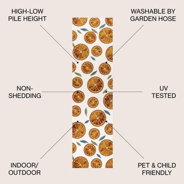 Aranciata Citrus Slice High-low Indoor/outdoor Area Rug